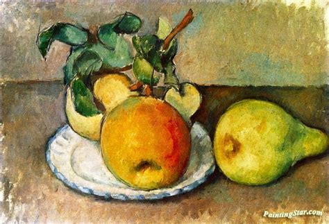 Still Life With Apples And A Pear Artwork By Paul Cezanne Oil Painting