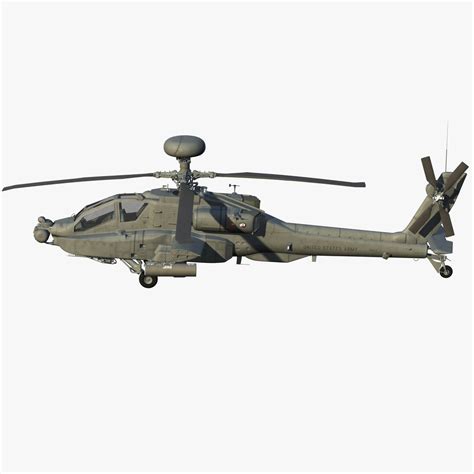 apache longbow helicopter 3d model