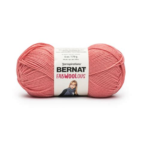 spinrite bernat fabwoolous yarn rich rose walmartcom