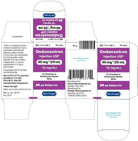 Ondansetron Injection Fda Prescribing Information Side Effects And Uses