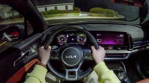 2023 Kia Sportage Hybrid SX Prestige POV Night Drive Binaural Audio