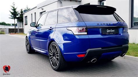 Niebieski Range Rover Sport przyjechał do nas w celu poprawy brzmienia