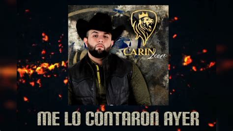 Me Lo Contaron Ayer carin Léon carinleon YouTube