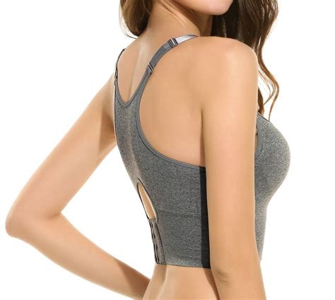 Ekouaer Womens Seamless Wirefree Medium Impact Support Push Up Sports Bra M Xl At Amazon Women