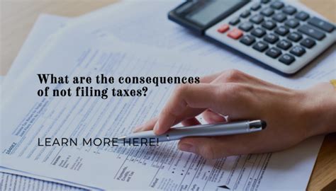 What Are The Consequences Of Not Filing Taxes My Business Web Space