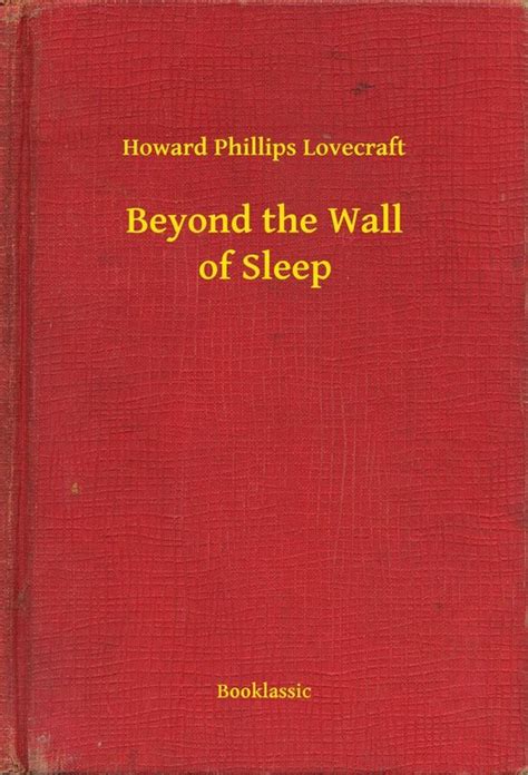 Beyond The Wall Of Sleep Ebook H P Lovecraft