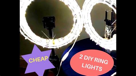 DIY Ring Light With Stand Cheap And Easy YouTube