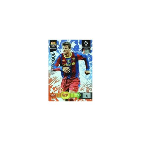 Offer Soccer Cards Gerard Pique Barcelona Adrenalyn Xl Uefa Champions