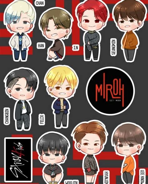 Stray 💚 Pop Stickers Kids Stickers Printable Stickers Kpop Drawings