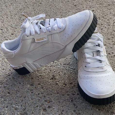 Puma Sneakers | Puma sneakers, White leather sneakers, Pumas shoes