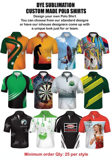 Impact gear, Dye Sublimated Polo shirts, custom made. Cool dry , Singlets, T-shirts, Design your ...