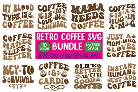 Retro Coffee Svg Bundle Graphic By Sz Artwork · Creative Fabrica