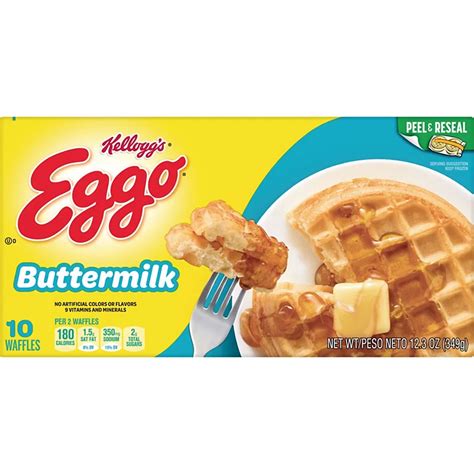 Kelloggs Eggo Buttermilk Waffles Shop Meals And Sides At H E B