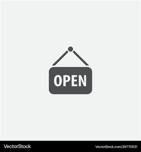 open icon royalty  vector image vectorstock