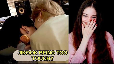 Bts Jikook Being Touchy Feely Reaction Youtube