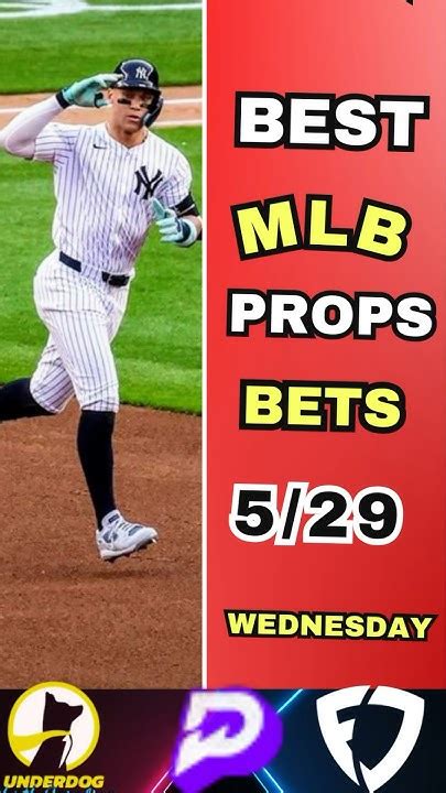 6 Best Mlb Player Prop Bets Today Mlb Bets Wednesday 5 29 Youtube