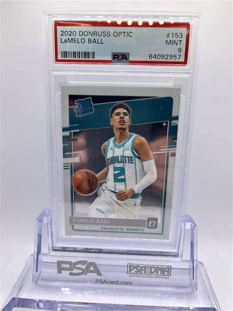 2020 Donruss Optic LaMelo Ball Rated Rookie 153 RC PSA 9 MINT EBay