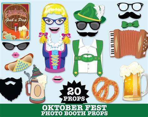 Printable Oktoberfest Photo Booth Propsbeer Photo Etsy Uk