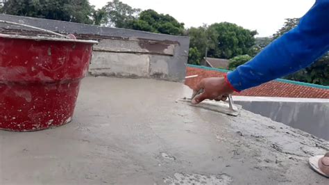 Cara Mengaci Dak Beton Supaya Tidak Retak Dan Bocor Youtube