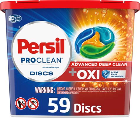 Persil Discs Laundry Detergent Pacs Oxi 59 Count Health And Household