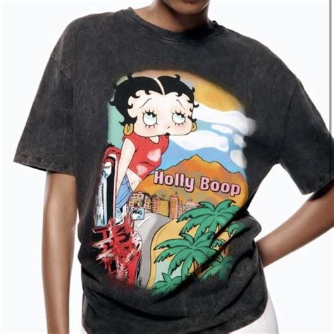 Betty Boop Zara T Shirt Size M Only Worn Once X Depop