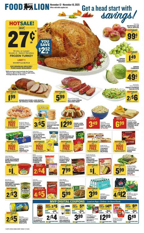 Food Lion Weekly Ad from November 12