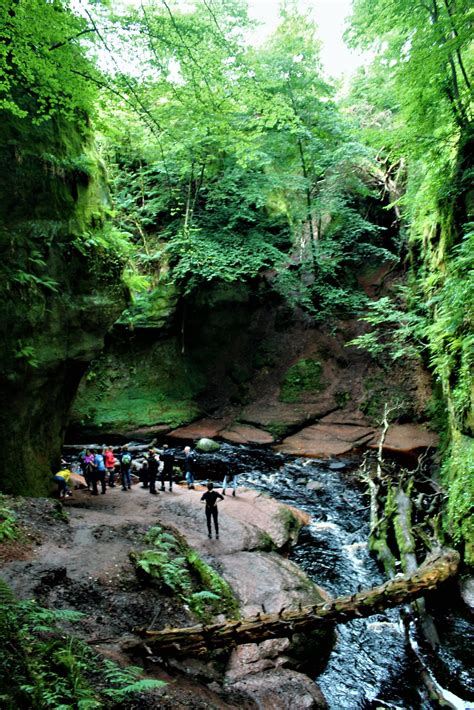 The Devil's Pulpit is a popular visitor site in Scotland's Trossachs ...