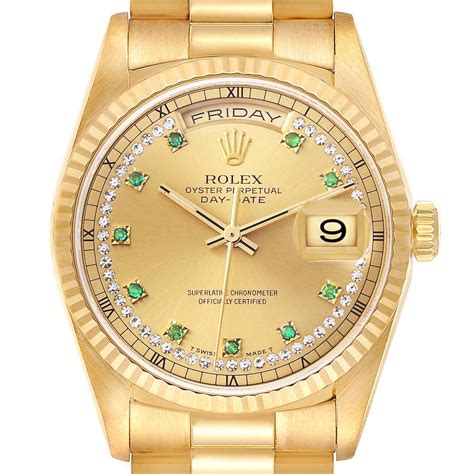 Rolex President Yellow Gold 18238 Stock 51579 Swisswatchexpo