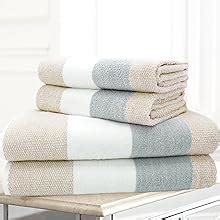 Velosso Pce Premium Cotton Towel Bale Set Multi Striped Ombre