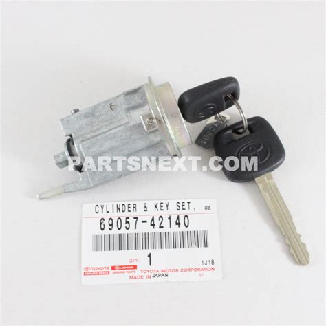 Toyota 69057 42140 CYLINDER KEY SET IGNITION SWITCH LOCK