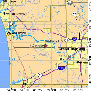 Allendale, Michigan (MI) ~ population data, races, housing & economy