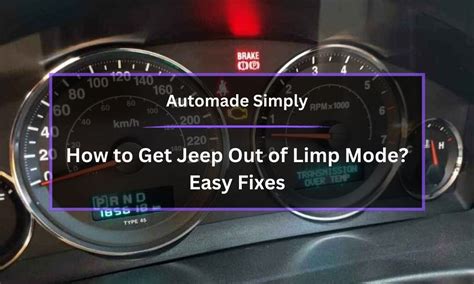 How To Get Jeep Out Of Limp Mode Easy Fixes