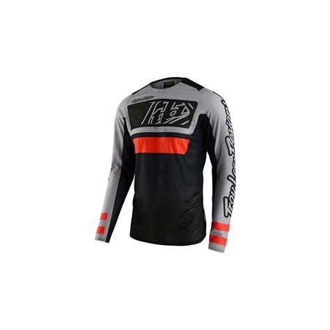 Maglia Troy Lee Designs SE Pro Air Lanes Nero Arancione