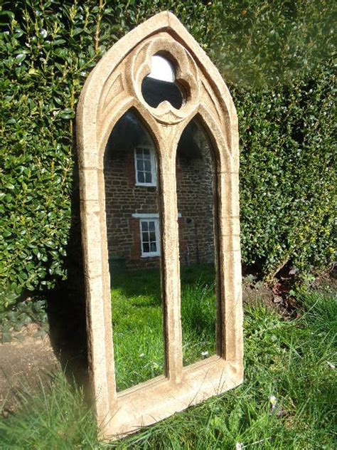 Stunning Double Light Gothic Garden Mirror Etsy Uk