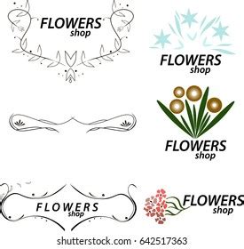 Flower Shop Logo Stock Vector (Royalty Free) 642517363 | Shutterstock