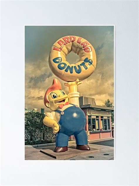 "Lard Lad Donuts" Poster for Sale by peanutroaster | Redbubble