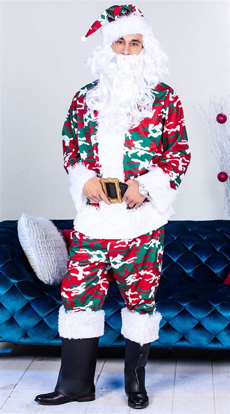 Mens Camo Santa Suit Saleslingerie Costume Saleslingerie Best Sexy