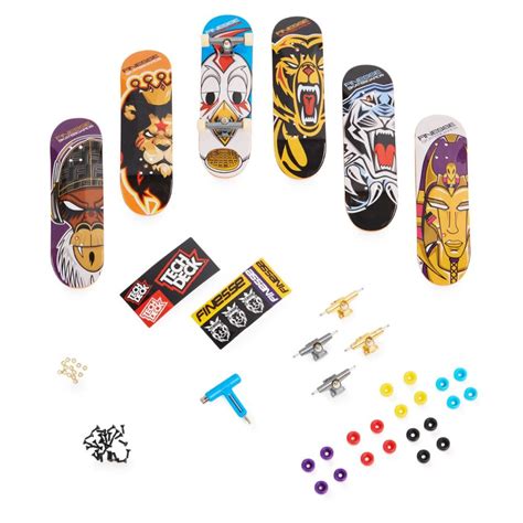 Set 6 Mini Placi Skateboard Tech Deck Bonus Pack 20136708 Noriel