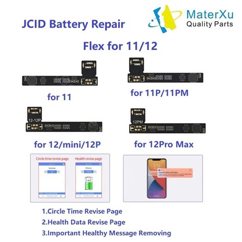 Jc Batterie Reparatur Flex Kabel F R Iphone Pro Max Mini Jcid