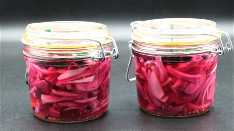 Recette Des Pickles D Oignons Rouges Youtube