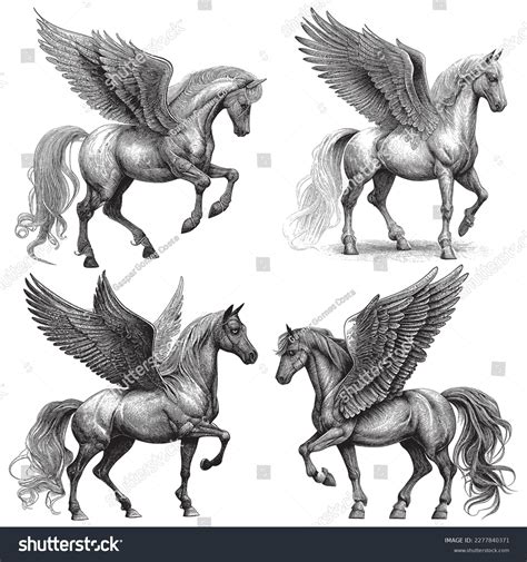 Pegasus Drawing Photos, Images & Pictures | Shutterstock