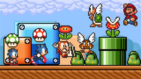 Sonic In Super Mario Bros Snes Sonic Boll Youtube