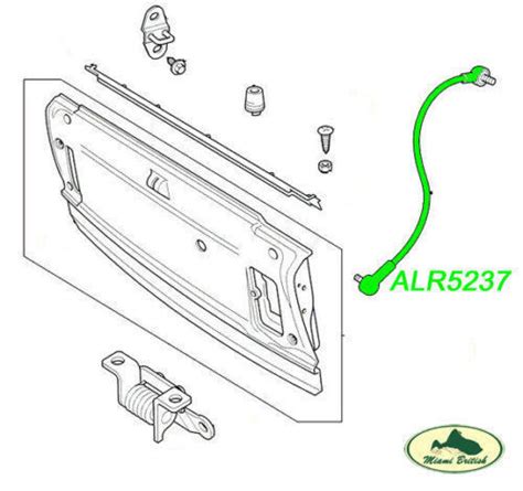 Land Rover Lower Tail Gate Door Retention Cable Range P Alr Am X