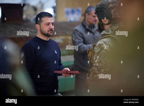 Avdiivka Ukraine Th Apr Ukrainian President Volodymyr