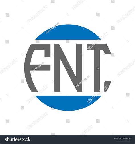 Fnt Letter Logo Design On White Stock Vector Royalty Free 2201198799