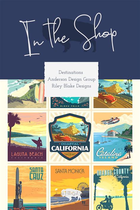 Destinations California Beaches Poster Panel | California beach, Beach ...