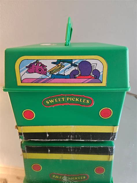 Vtg Sweet Pickles Preschool Learning Program Green Bus Case Etsy