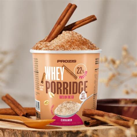 Oats On The Go Whey Porridge 60 G Cinnamon Breakfast Between Meals