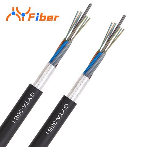 Gyta S Armored Fiber Optic Cable 4 Core 144 Core Single Mode Overhead