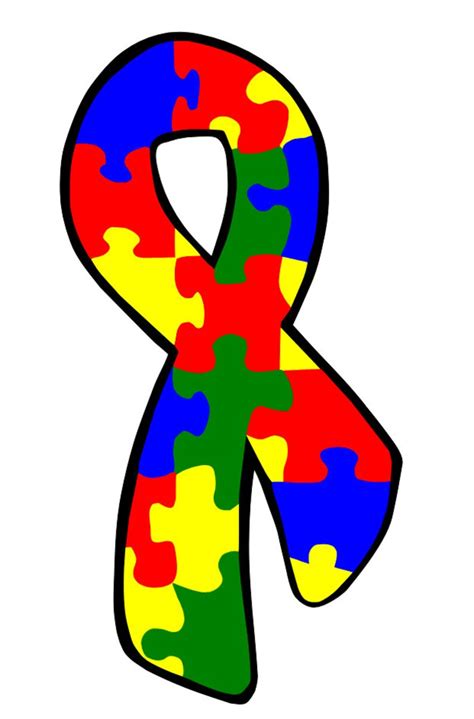 Autism Awareness Ribbon I Awareness I Layered Cut File I Svg Etsy